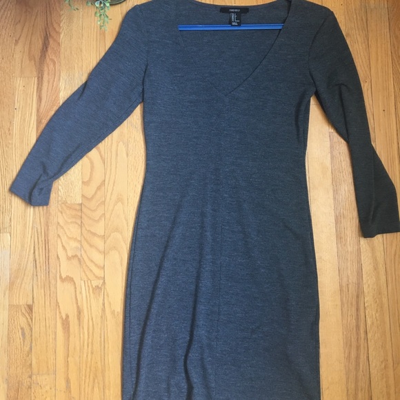 3/$15 Grey bodycon dress - Picture 3 of 4